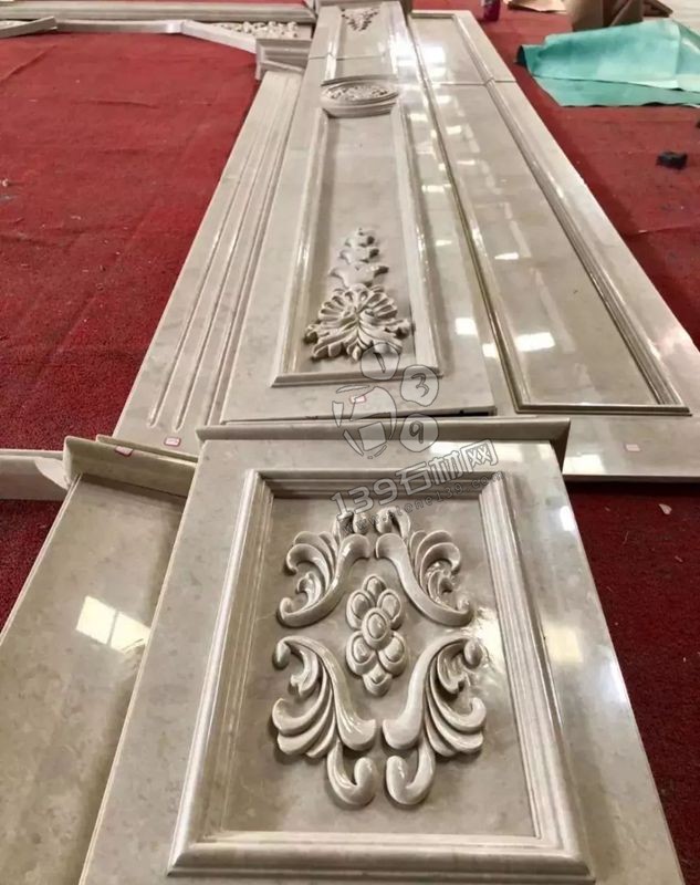 奧特曼米黃大理石羅馬背景墻排版過程賞析！