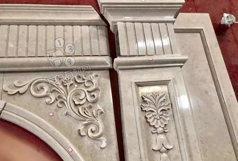 奧特曼米黃大理石羅馬背景墻排版過程賞析！