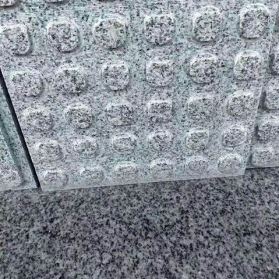 芝麻白盲道磚點狀 麻城花崗巖地鋪轉