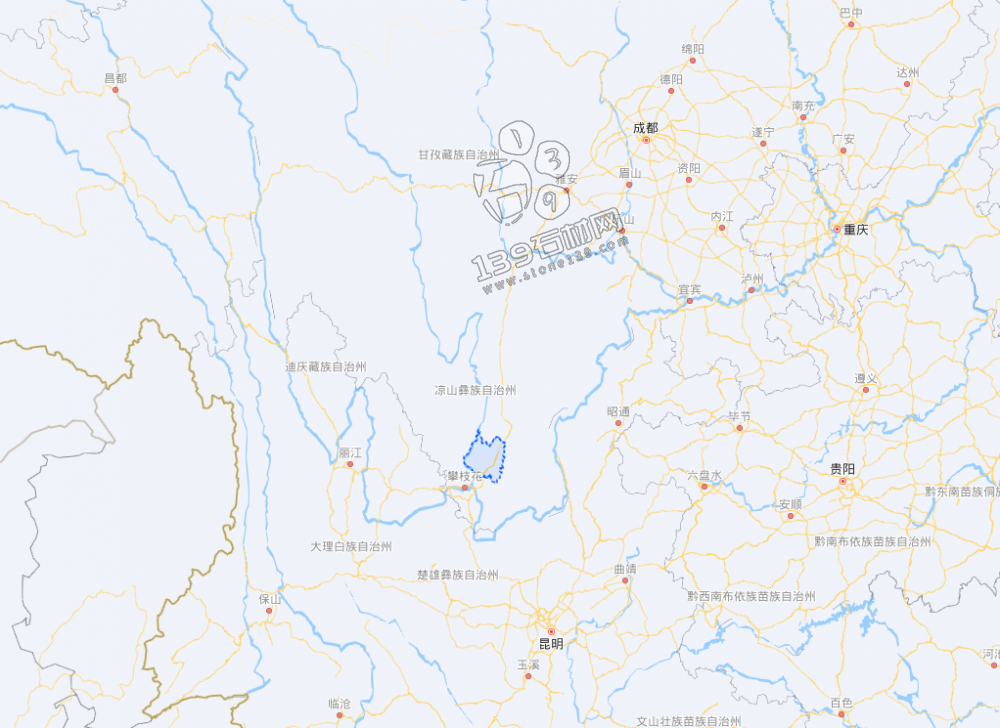 四川攀枝花米易縣花崗巖石材產區