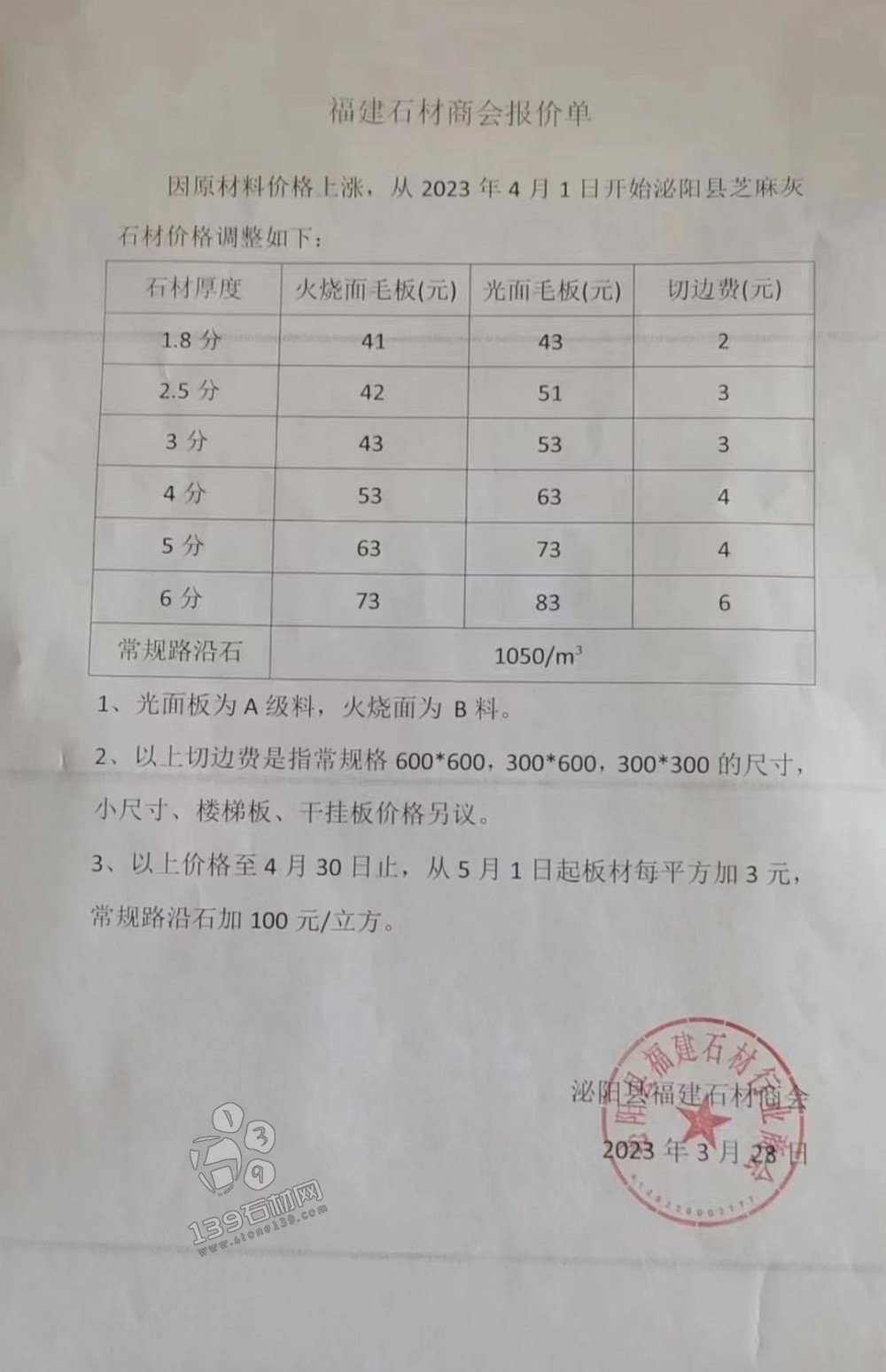 河南芝麻灰漲價