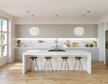 各種風格的廚房大理石設計應用案例 廚房大理石裝飾應用