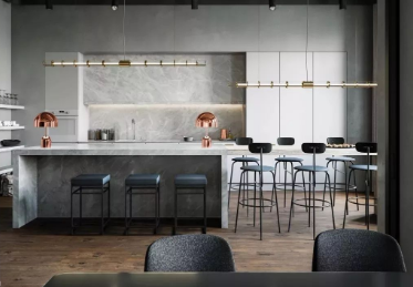 各種風格的廚房大理石設計應用案例 廚房大理石裝飾應用