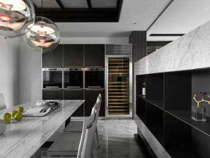 各種風格的廚房大理石設計應用案例 廚房大理石裝飾應用