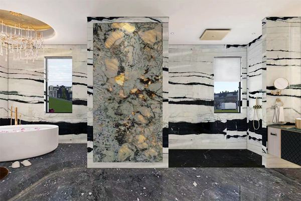 巴西斑馬白大理石