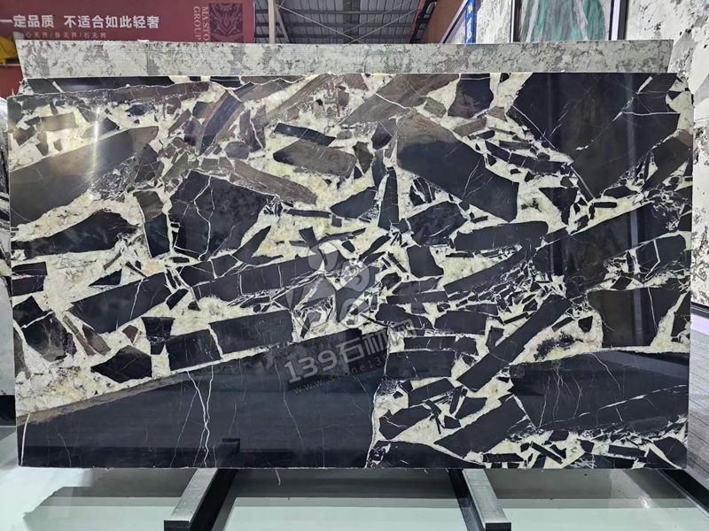 撿漏的特價寶格麗黑大理石餐桌圓桌