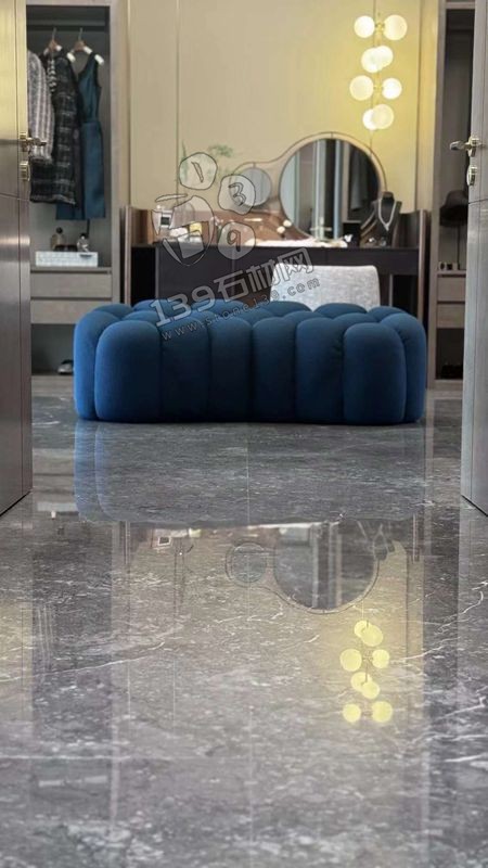  大平層精裝大理石地面鑫爵灰應用案例