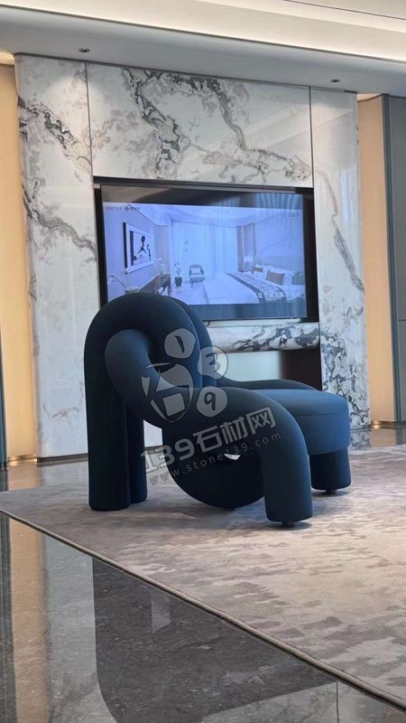  大平層精裝大理石地面鑫爵灰應用案例