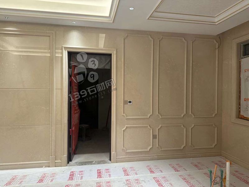  伊朗進口老礦莎安娜大理石別墅內部裝修應用欣賞