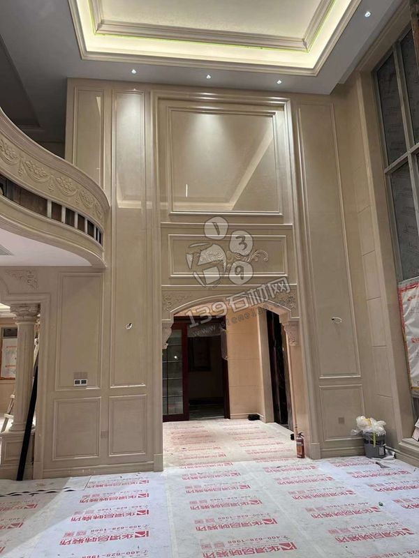  伊朗進口老礦莎安娜大理石別墅內部裝修應用欣賞