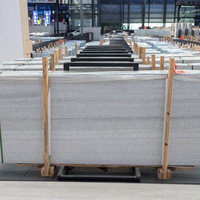 藍木紋大理石小板條板