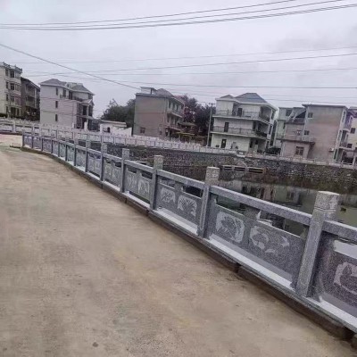 湖南溆浦芝麻灰花崗巖護(hù)欄欄桿